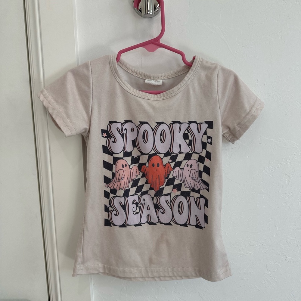 Spooky Season Kids T-Shirt - Cream